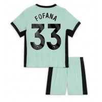 Chelsea Wesley Fofana #33 Replika babykläder Tredjeställ Barn 2023-24 Kortärmad (+ korta byxor)